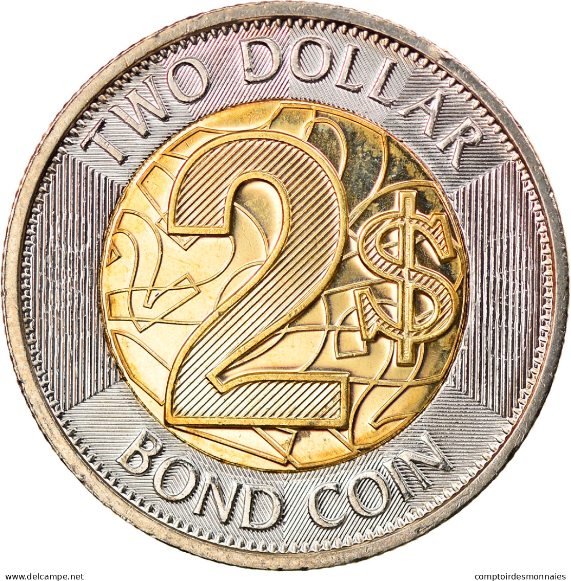 Monnaie, Zimbabwe, Bond Coin, 2 Dollars, 2018, SPL, Bi-Metallic - Zimbabwe