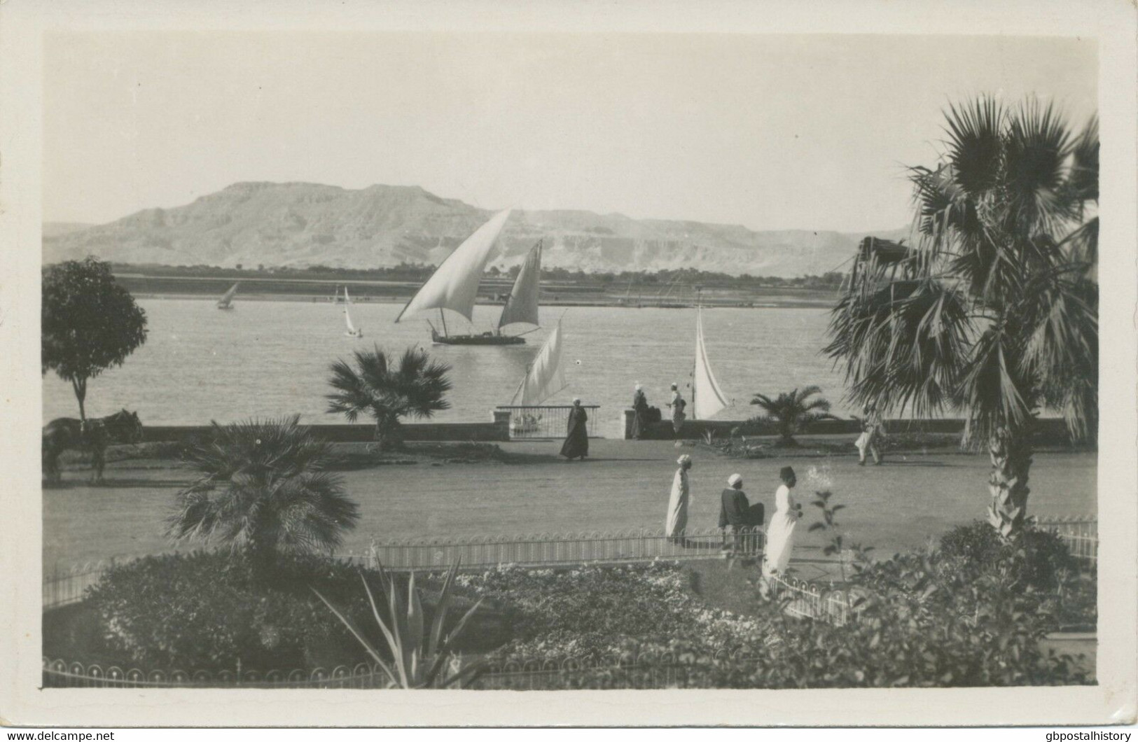 EGYPT Ca. 1920, Superb Mint RP Postcard LUXOR – General View Of The Theban Hills - Luxor