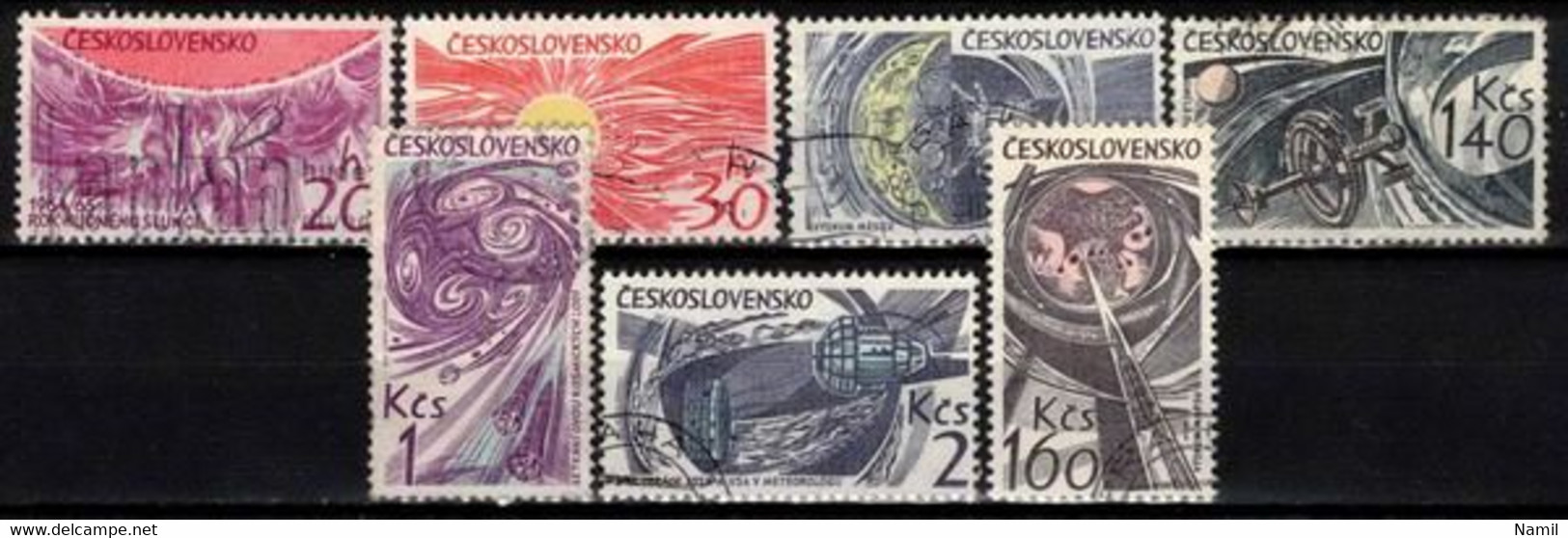 Tchécoslovaquie 1965 Mi 1515-21 (Yv 1381-7), Obliteré - Oblitérés