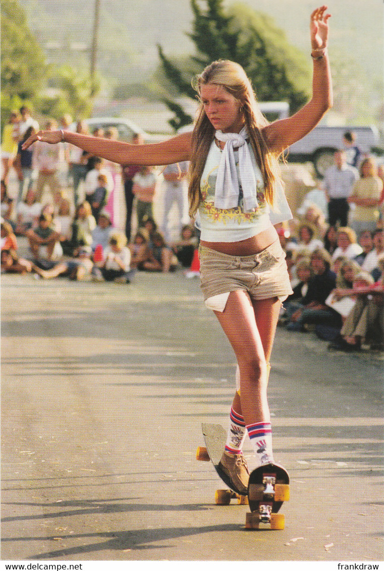Postcard - Skate Boarding In The Seventies By H. Holland - She's Beautiful  - New - Skateboard