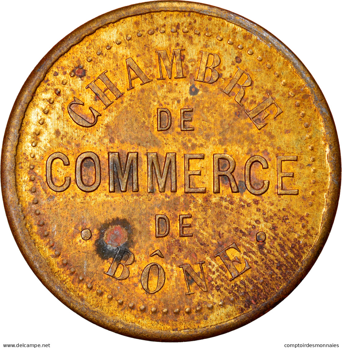 Monnaie, Algeria, Chambre De Commerce, Bône, 5 Centimes, ESSAI, TB+, Laiton - Monétaires / De Nécessité