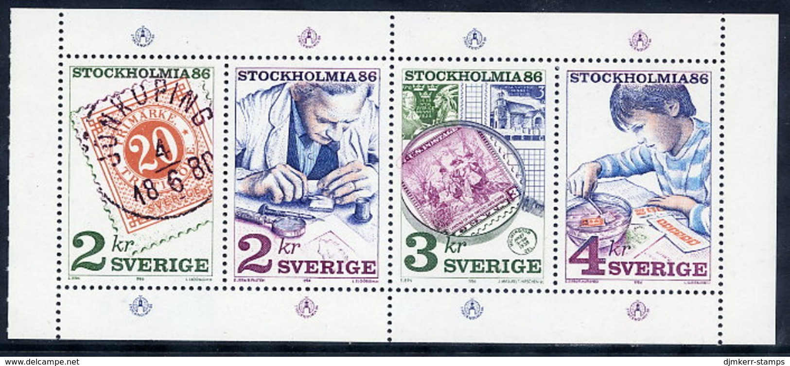 SWEDEN 1986  STOCKHOLMIA '86  IV MNH / **.  Michel 1372-75 - Unused Stamps