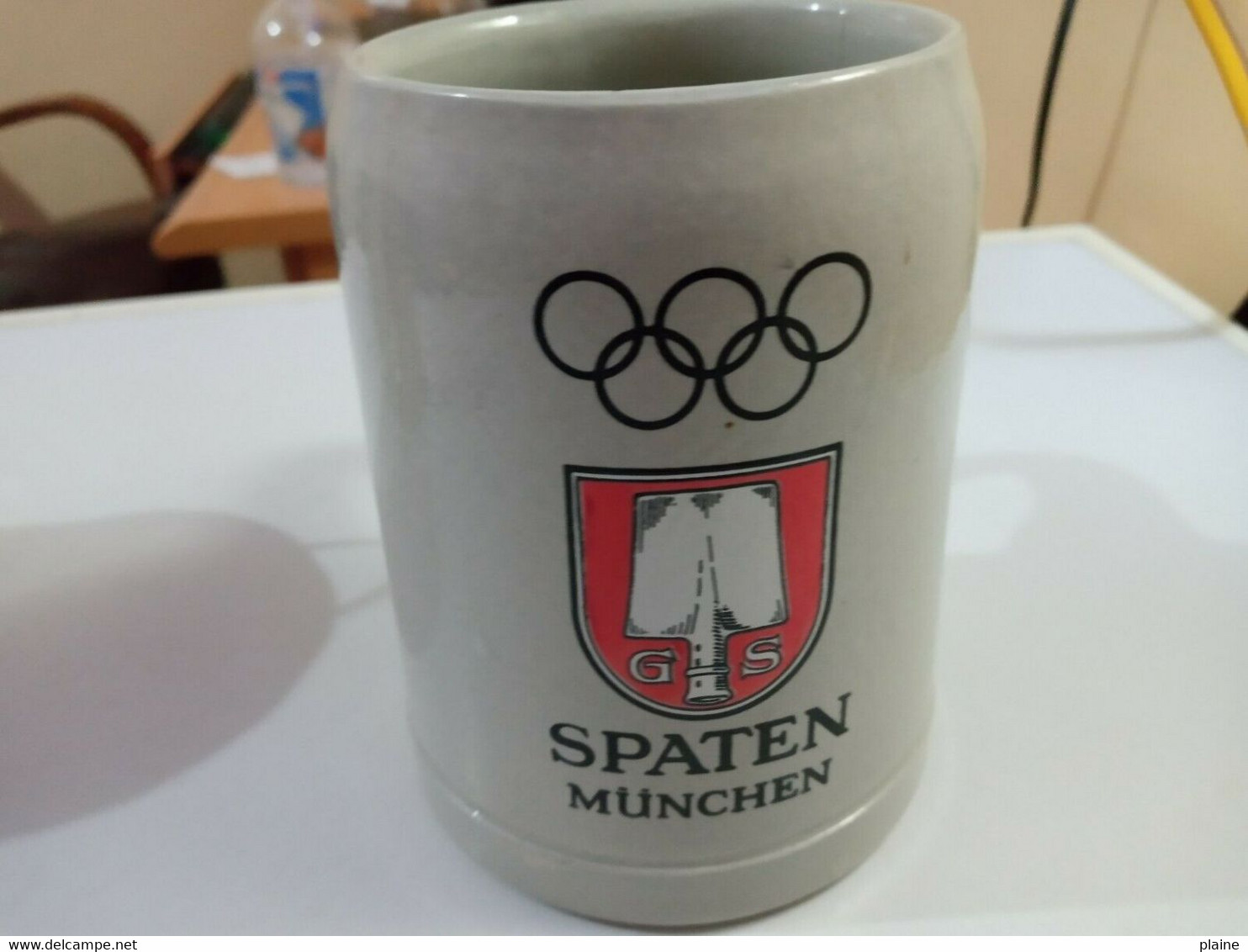 CHOPE SPATEN MUNCHEN AVEC ANNEAUX OLYMPIQUES-PLUS SOUS BOCK - Tasses