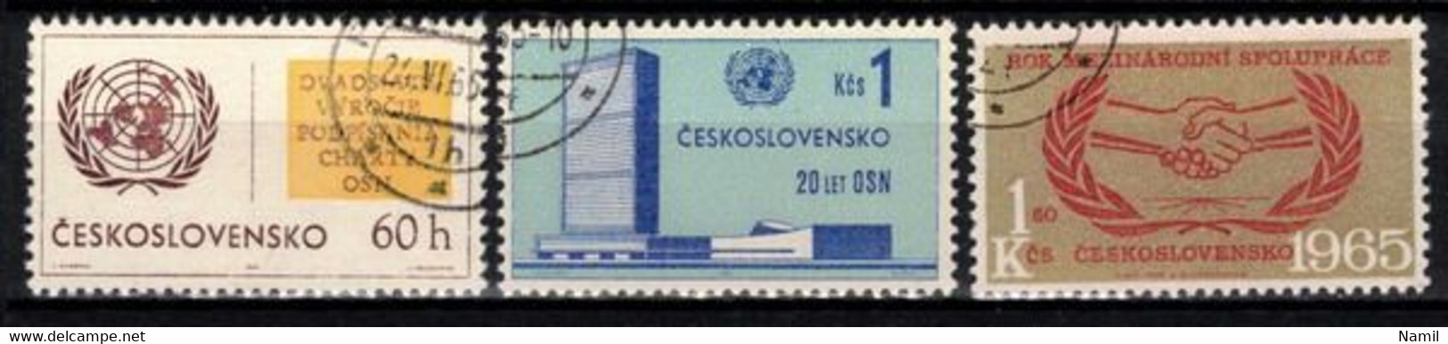 Tchécoslovaquie 1965 Mi 1548-50 (Yv 1414-6), Obliteré - Used Stamps