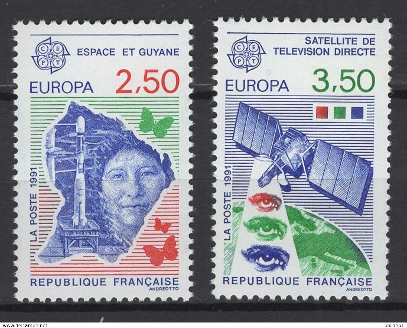 France: 1991. Y&T 2020. 2696/97 **, MNH, Neuf(s). - Unused Stamps