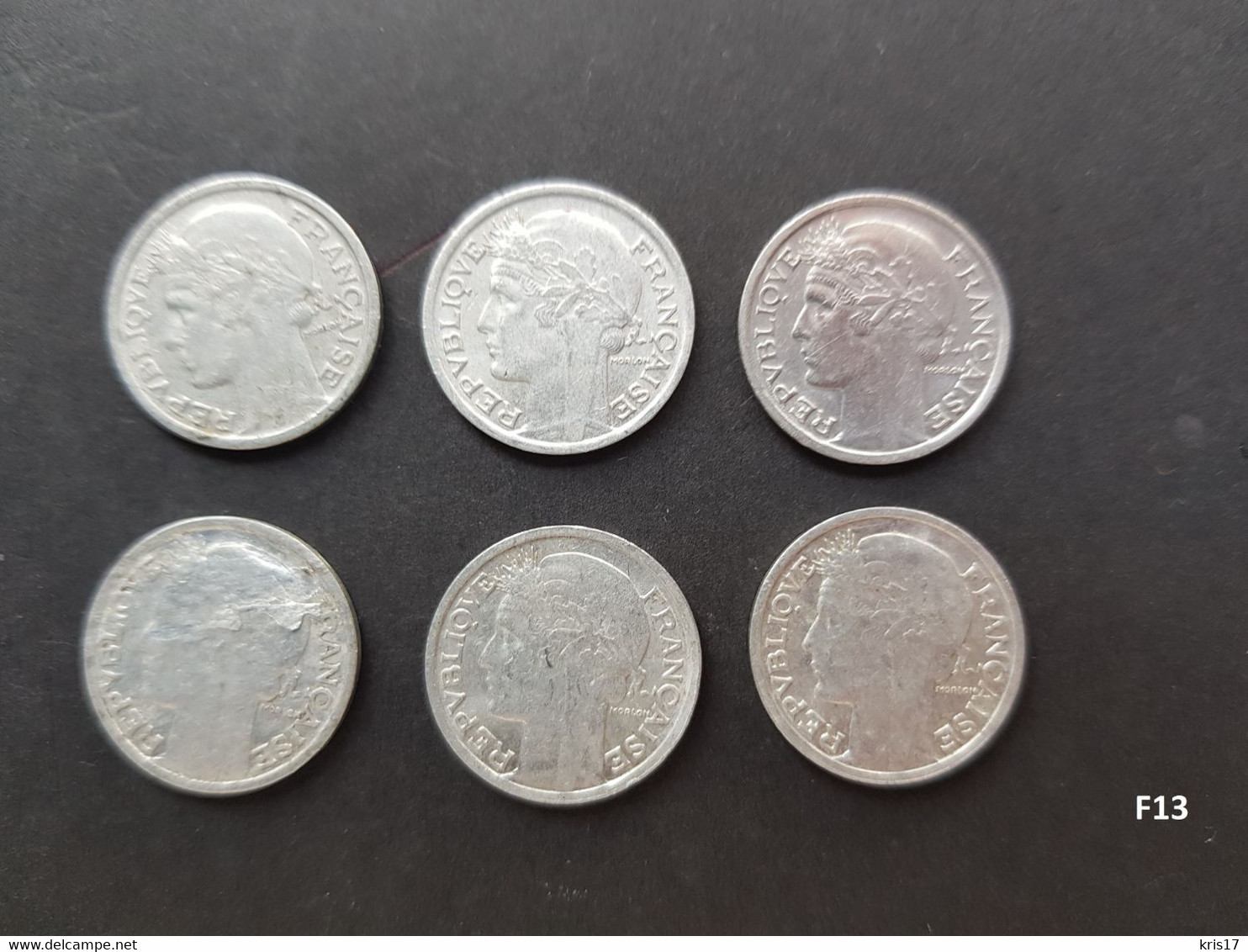 (pi) (F13) Pièces 50c MORLON 1945 1945-B 1946 1946-B 1947 Gouvernement Provisoire De La République Française (1944-1946) - 50 Centimes