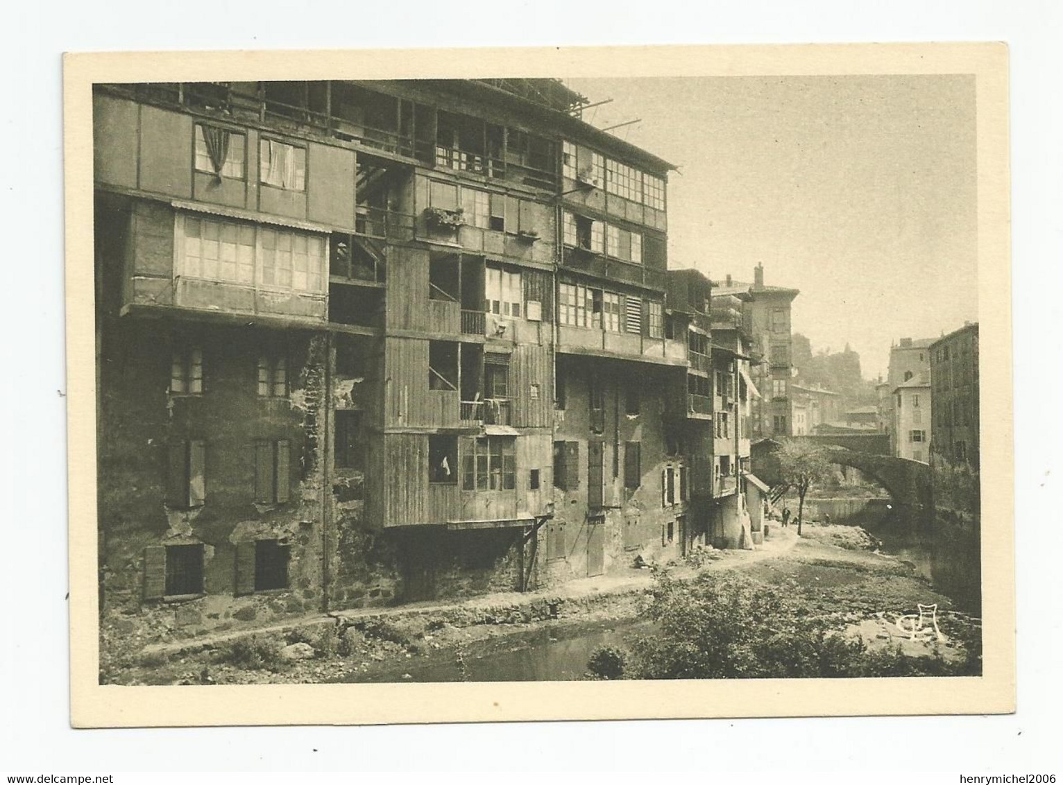 07 Ardèche Annonay Maisons Sur La Deume Et Pont De Valgelas Ed Arlaud - Annonay