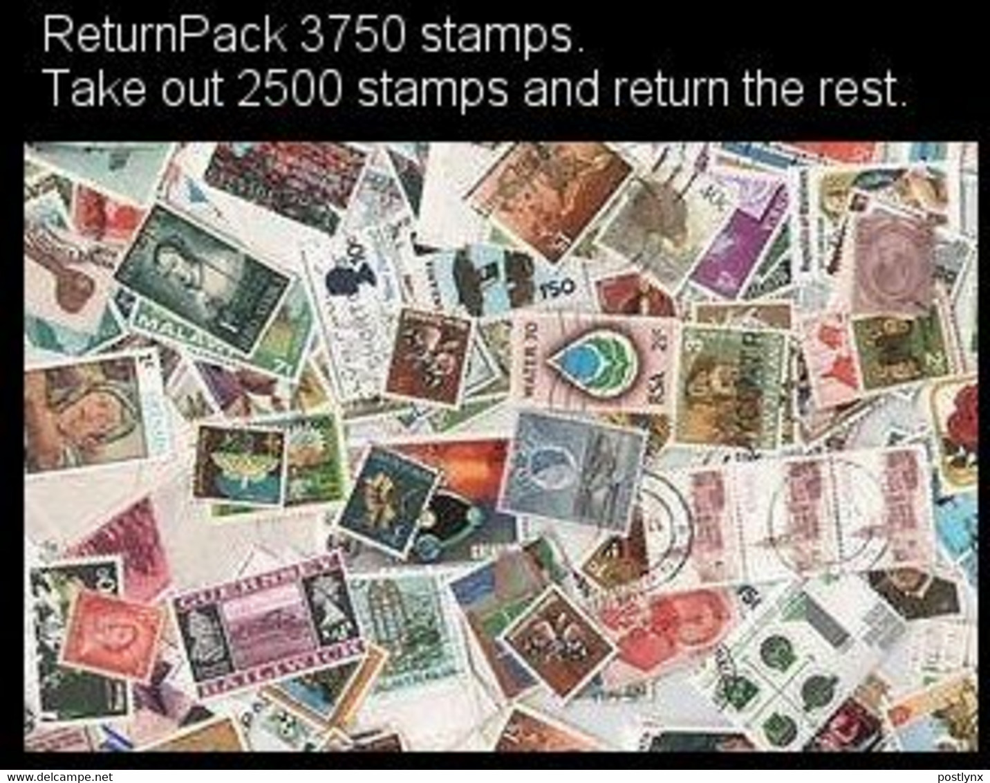 ReturnPack British Commonwealth 3750 STAMPS Off Paper Kiloware MissionBag Take 2500 Stamps Return The Rest. All +€10 - Lots & Kiloware (min. 1000 Stück)