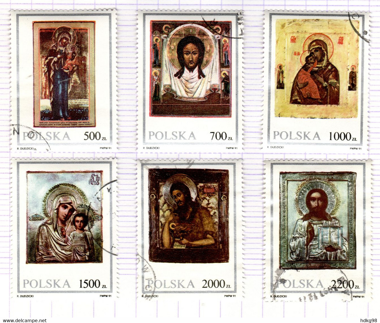 PL+ Polen 1991 Mi 3319-24 Gemälde - Used Stamps