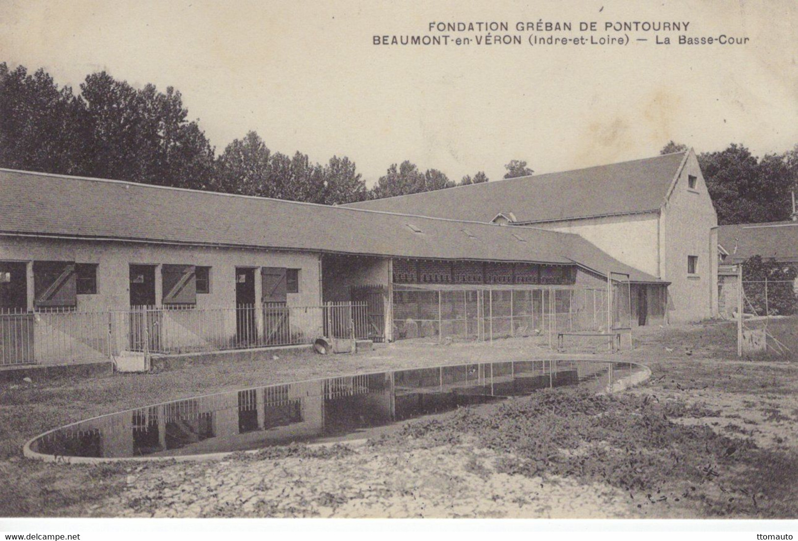Beaumont-en-Véron  -  Fondation Gréban De Pontourny  -  CPA - Beaumont-la-Ronce