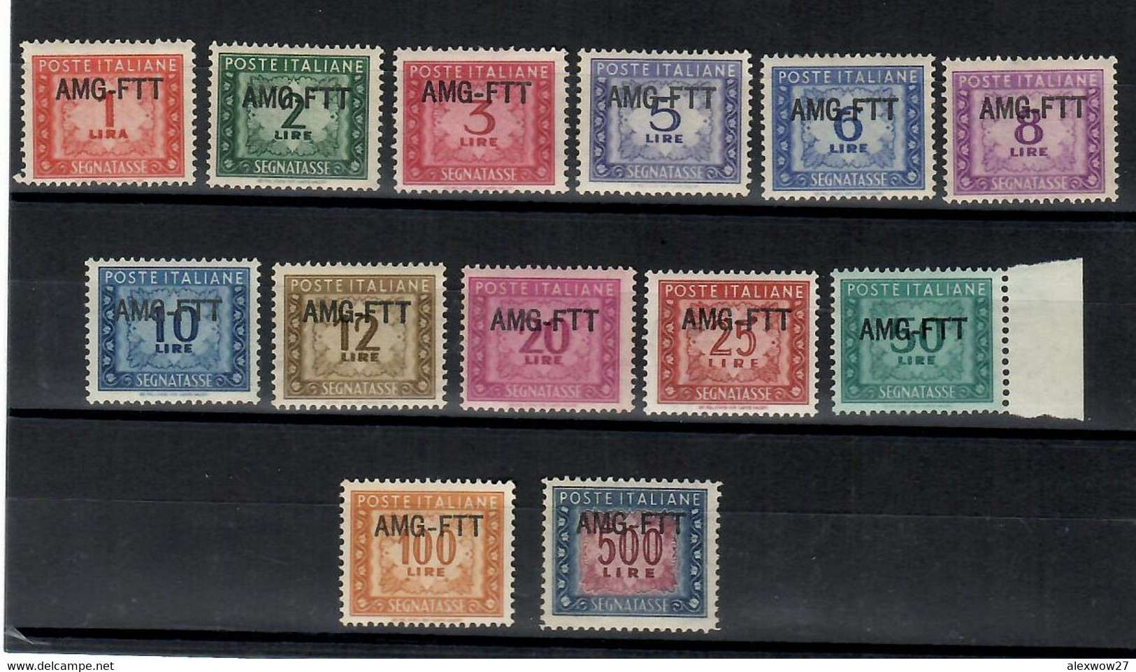 Trieste A 1949/54  Segnatasse / Tax  ( 16/28) - **MNH - Taxe