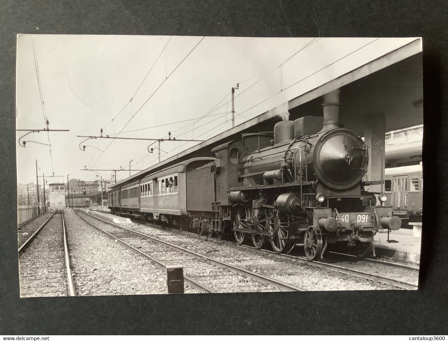 Photo Originale De Marc DAHLSTRÖM : Locomotive Vapeur 640 091 En Gare De Pavia Italie En 1972 - Trains