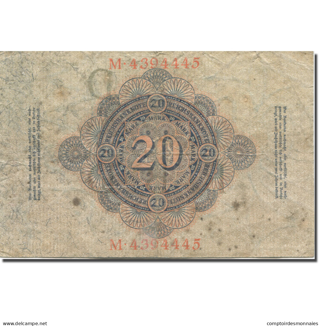 Billet, Allemagne, 20 Mark, 1914, 1914-02-19, KM:46b, TB - 20 Mark