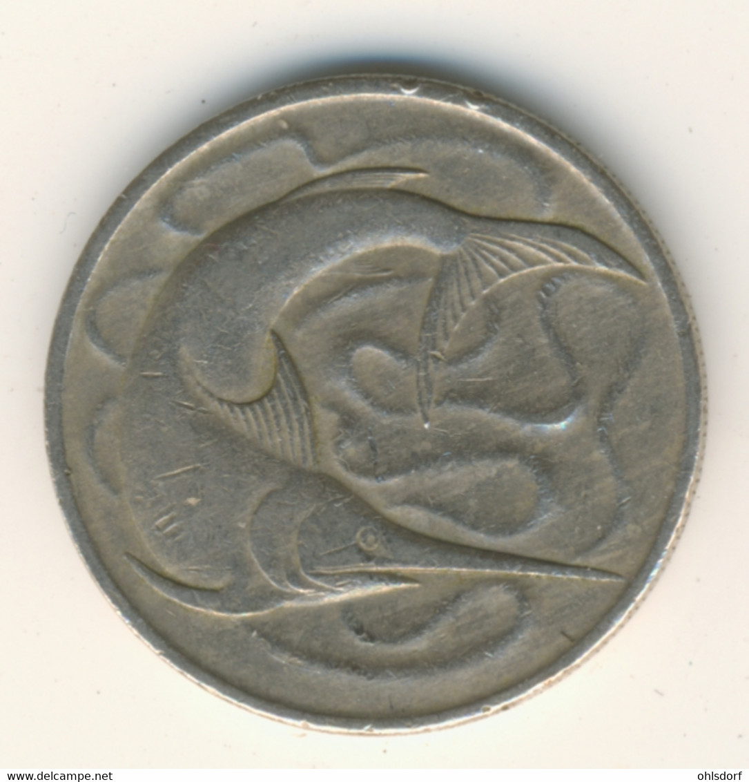 SINGAPORE 1969: 20 Cents, KM 4 - Singapour