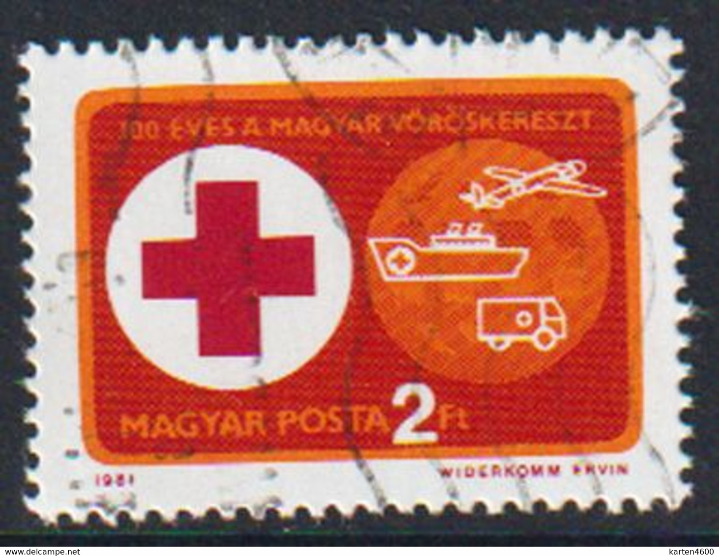 100 Jahre Ungarisches Rotes Kreuz   1981 Mi 3495 - Other & Unclassified