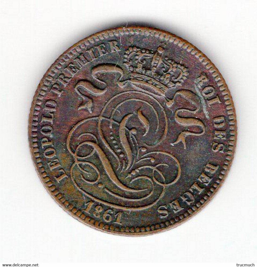 19 - Belgique - LEOPOLD 1er -  1 Centime 1861  - -* M 129 * - 1 Cent