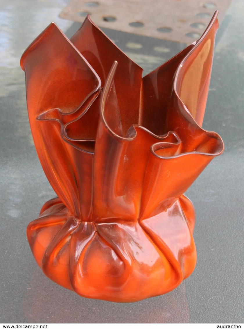Rare Vase Les Exclarares Unique Fait Main Ardennes Modèle Déposé - Art Contemporain
