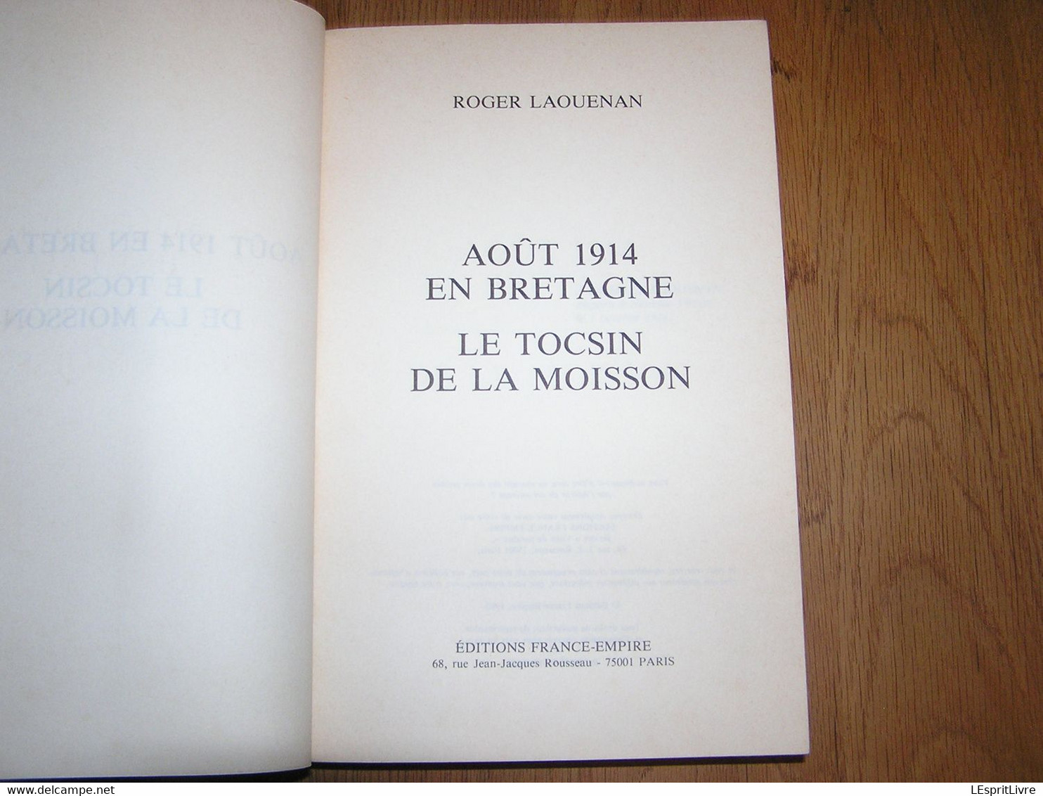 LE TOCSIN DE LA MOISSON Août 1914 En Bretagne Guerre 14 18 Poilus Soldats Bretons Mobilisés France - Guerre 1914-18