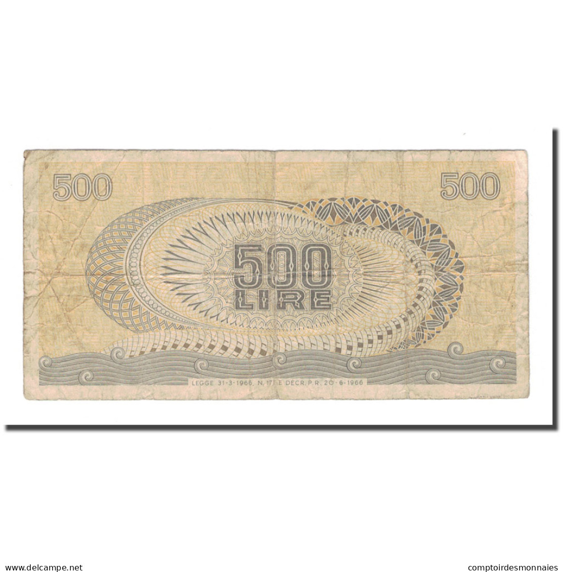 Billet, Italie, 500 Lire, KM:93a, TB - 500 Lire