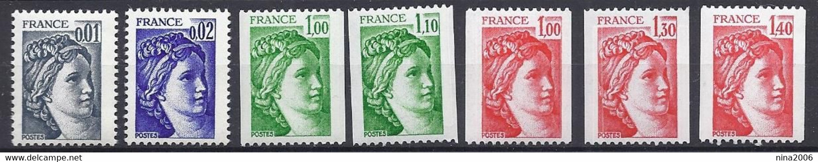 Francia/France/Frankreich 1977 A  1980 Sabina / Sabinerin / Sabine - Other & Unclassified