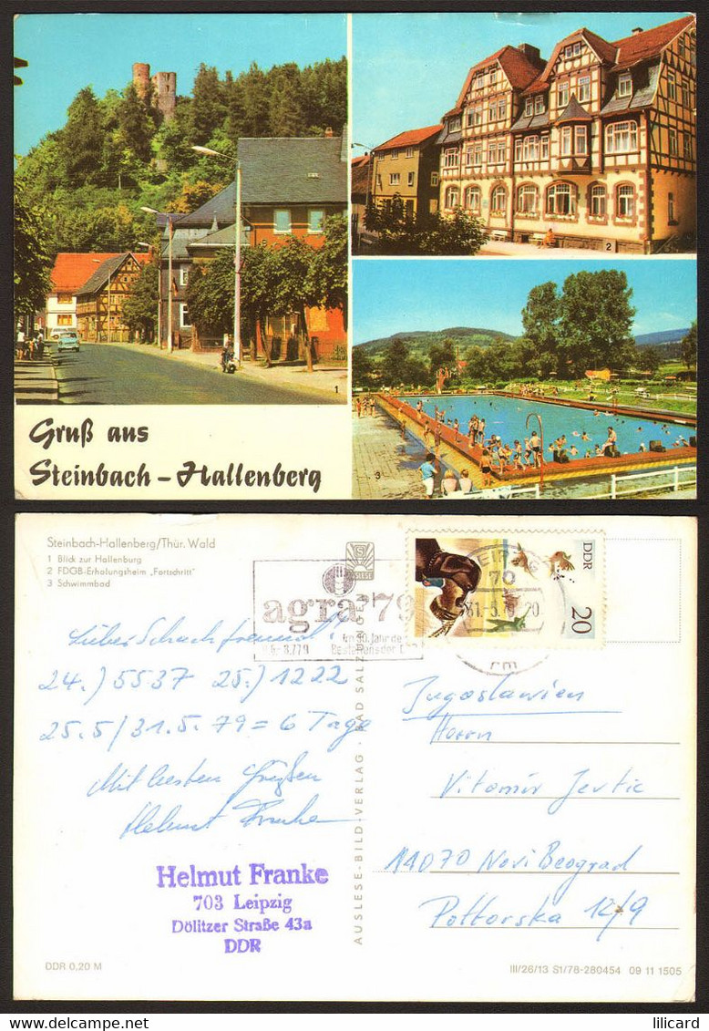 Germany Steinbah-Hallenberg DDR Nice  Stamp             #687 - Steinbach-Hallenberg