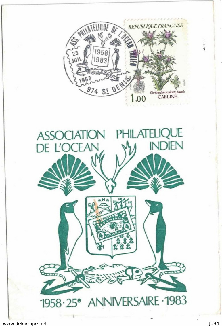 La Réunion - Saint Denis - Association Philatélique De L'Océan Indien - 23 Juillet 1983 - 1980-1989