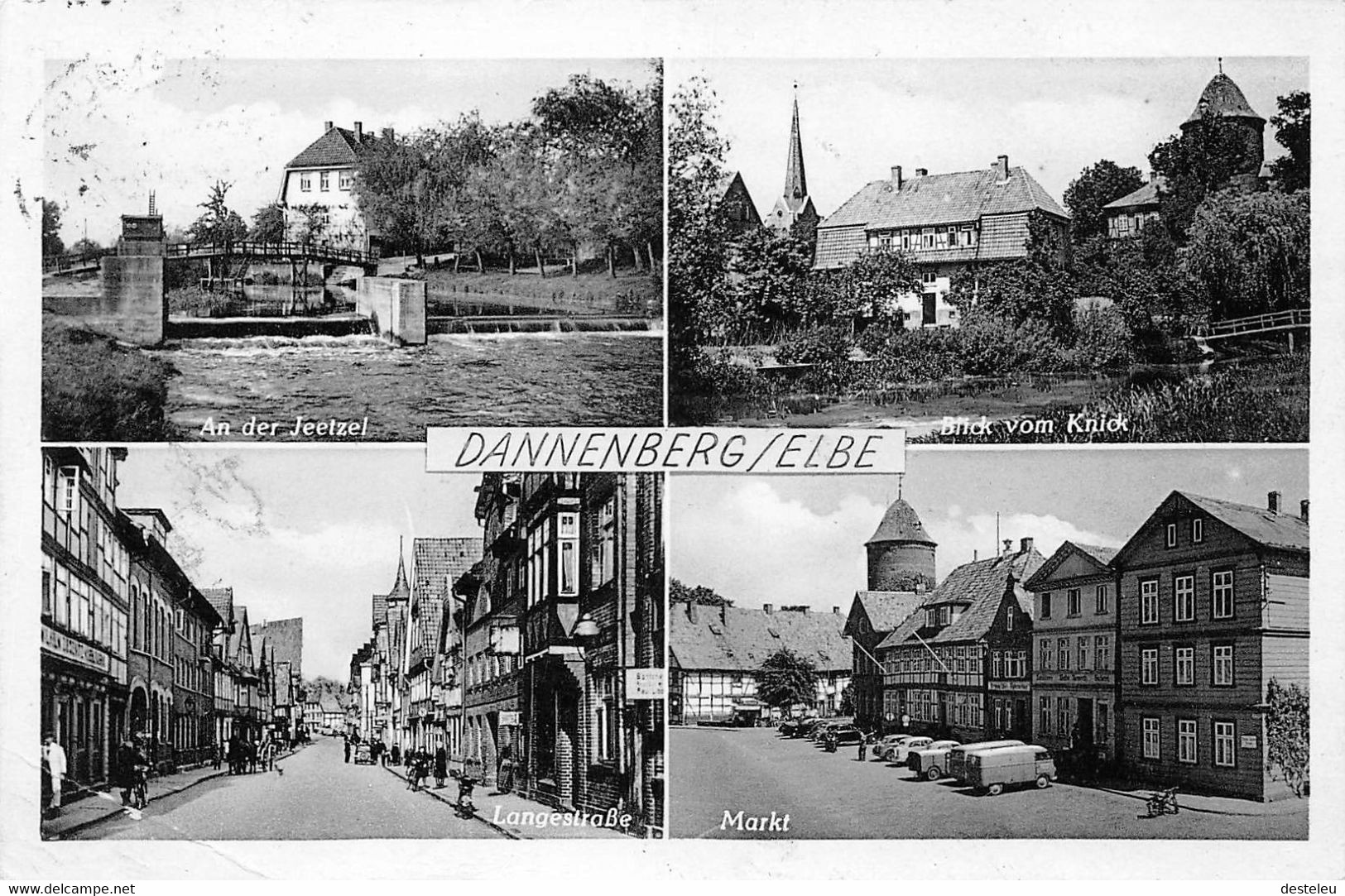 An Der Jeetzel - Blick Vom Knick - Langestrasse Markt @  Dannenberg Elbe - Dannenberg