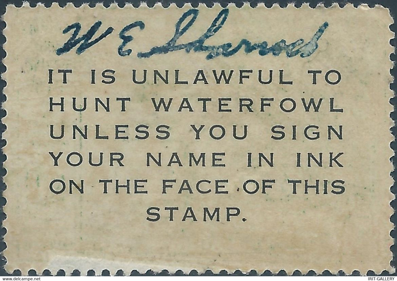 Stati Uniti D'america,United States,U.S.A,1950 Migratory Bird Hunting Stamp $2.00 ,Singed - Duck Stamps