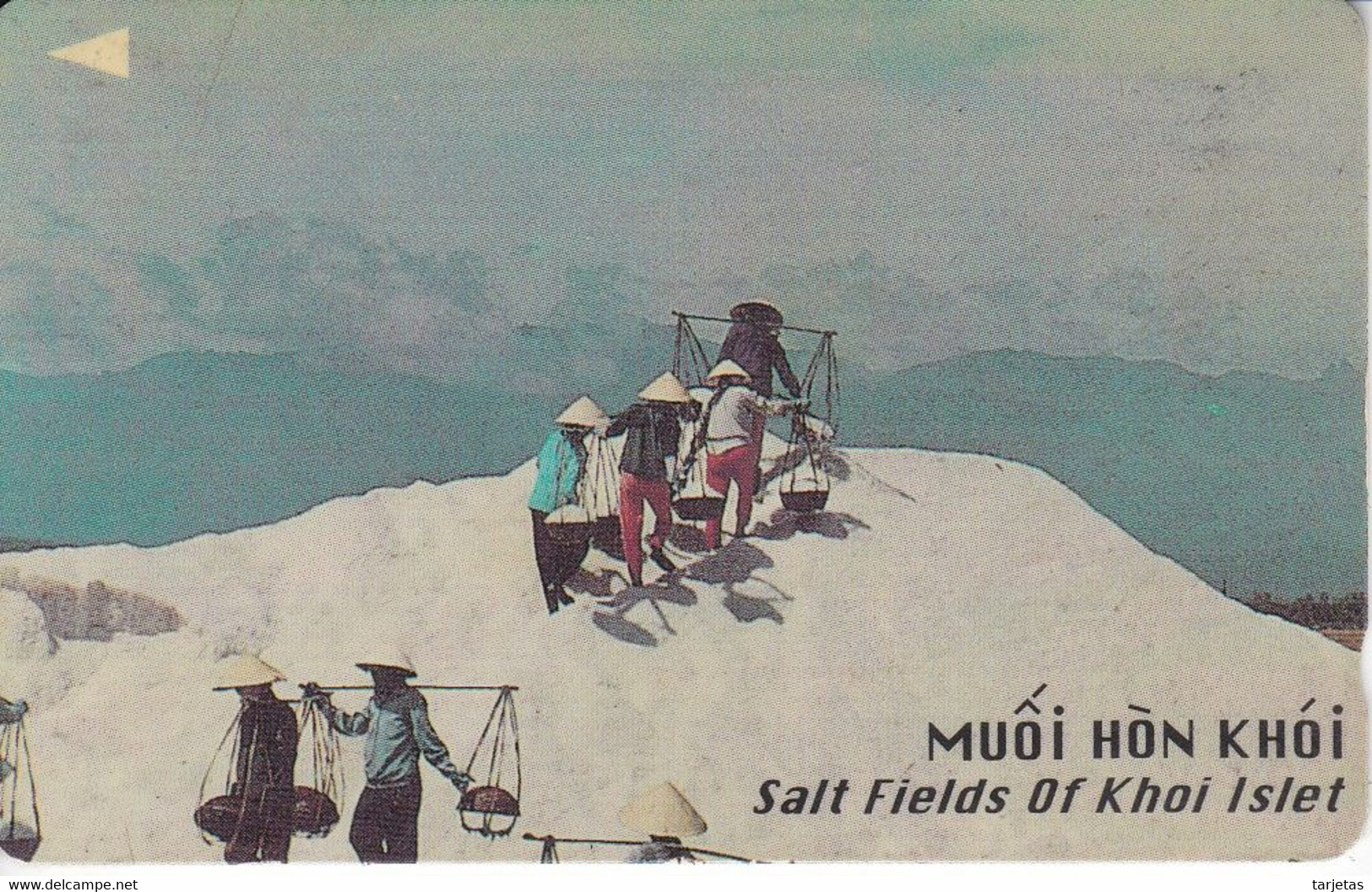 (97MVSB) TARJETA DE VIETNAM DE SALT FIELDS OF KHOI ISLET (rozada) - Viêt-Nam