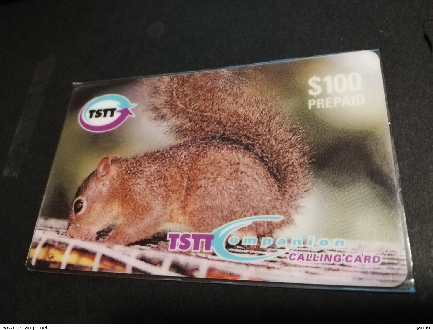 TRINIDAD & TOBAGO    $100,-  SERIESF/001 TSTT  HUNGRY LITTLE SQUIRREL    ** 5034** - Trinidad En Tobago