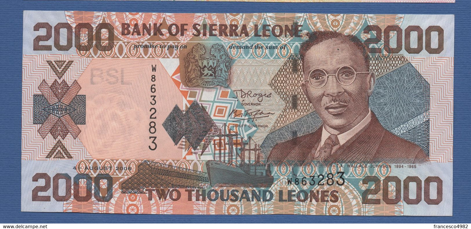 SIERRA LEONE - P.26c – 2.000 LEONES 2006 - UNC - Sierra Leone