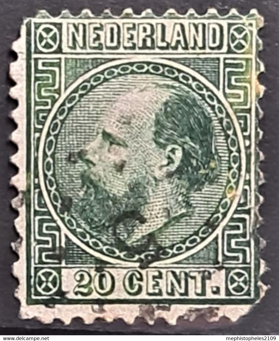 NETHERLANDS 1867 - Canceled - Sc# 10 - 20c - Oblitérés