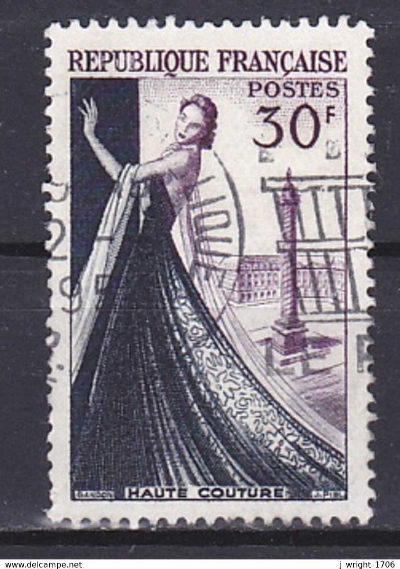 France, 1953, Haute Couture Fashion, 30Fr, USED - Used Stamps