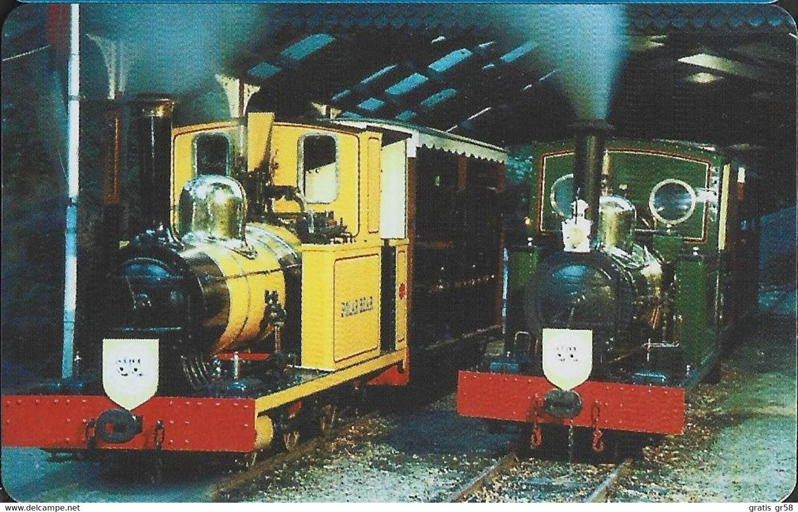 Isle Of Man - GPT, Steam Locomotives Polar Bear & Sea Lion, Demo Without Chip & CN, 1996, Unused - Man (Isle Of)