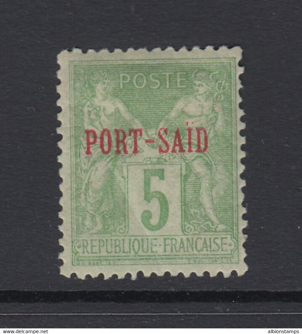 Port Said (French Offices), Scott 5a (Yvert 6), Ty. II, MHR (gum Bend) - Neufs