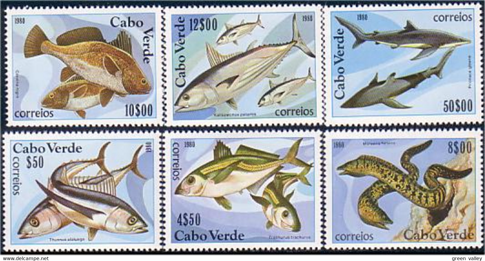 928 Cabo Verde Poissons Fish Fishes Fische MNH ** Neuf SC (VER-2) - Cape Verde