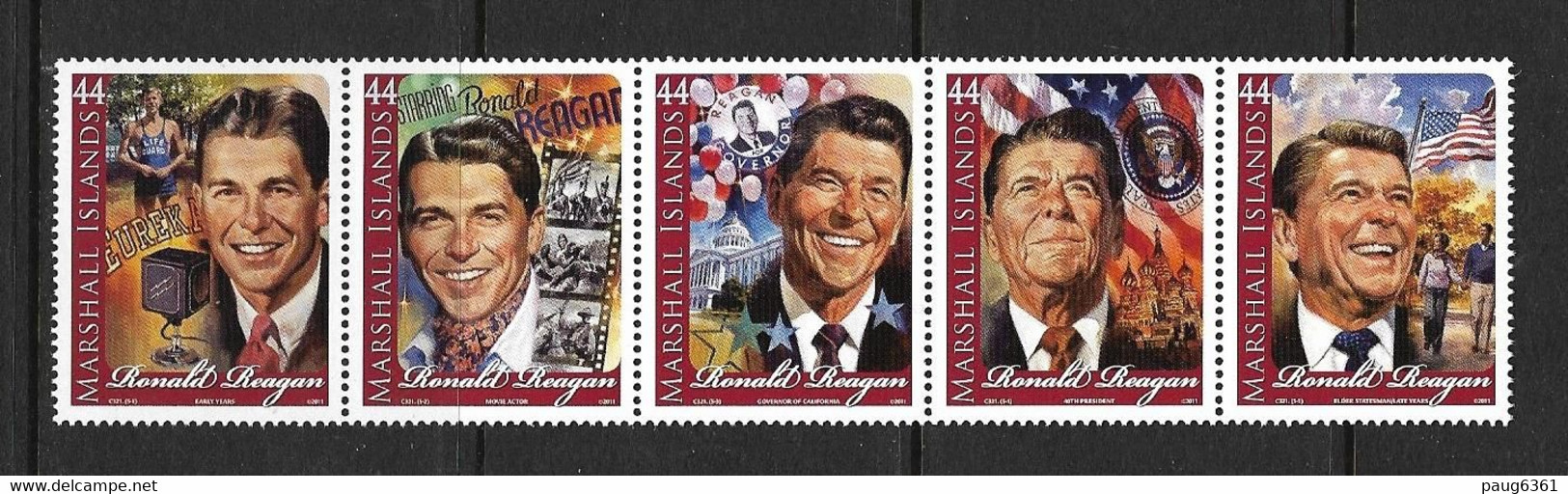 ILES MARSHALL 2011 RONALD REAGAN YVERT N°2616/20 NEUF MNH** - Other & Unclassified