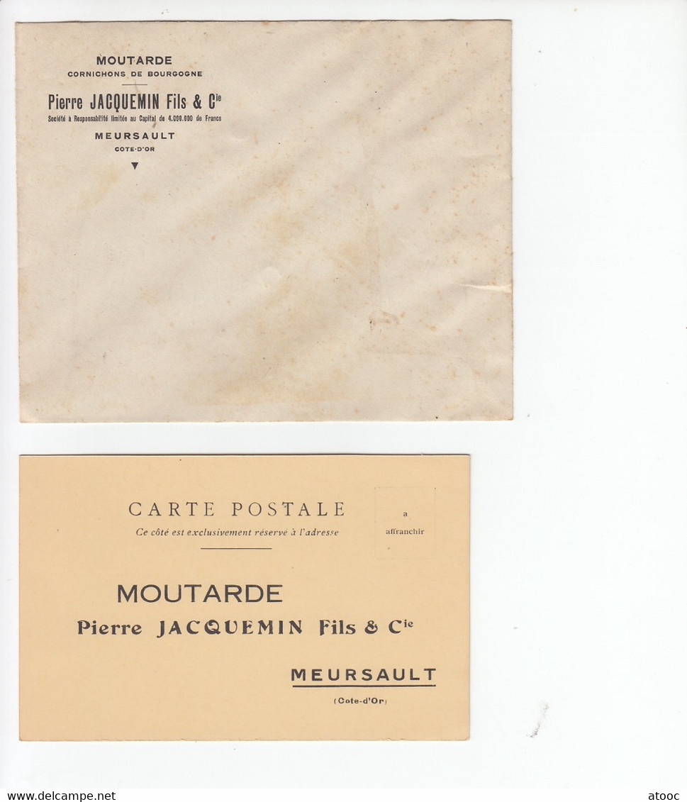 DIJON MEURSAULT Moutarde Pierre JACQUEMIN Lot D'archives - Unclassified