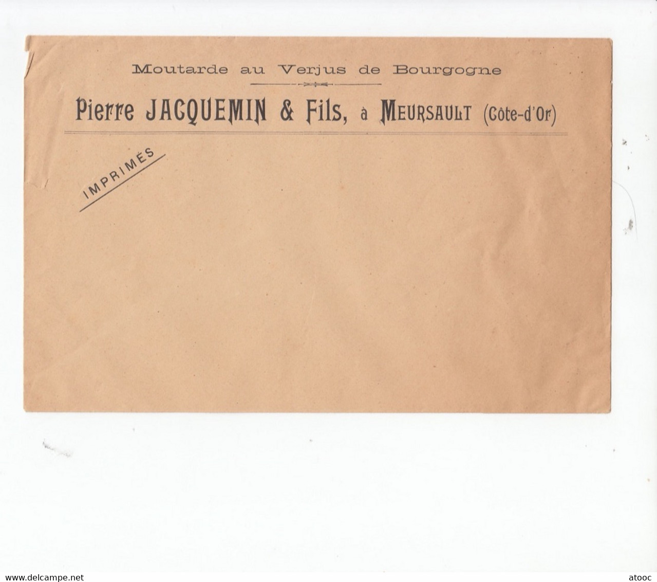 DIJON MEURSAULT Moutarde Pierre JACQUEMIN Lot D'archives - Unclassified