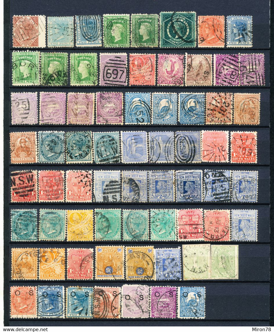 Stamps 1850-1906 New South Wales - Oblitérés