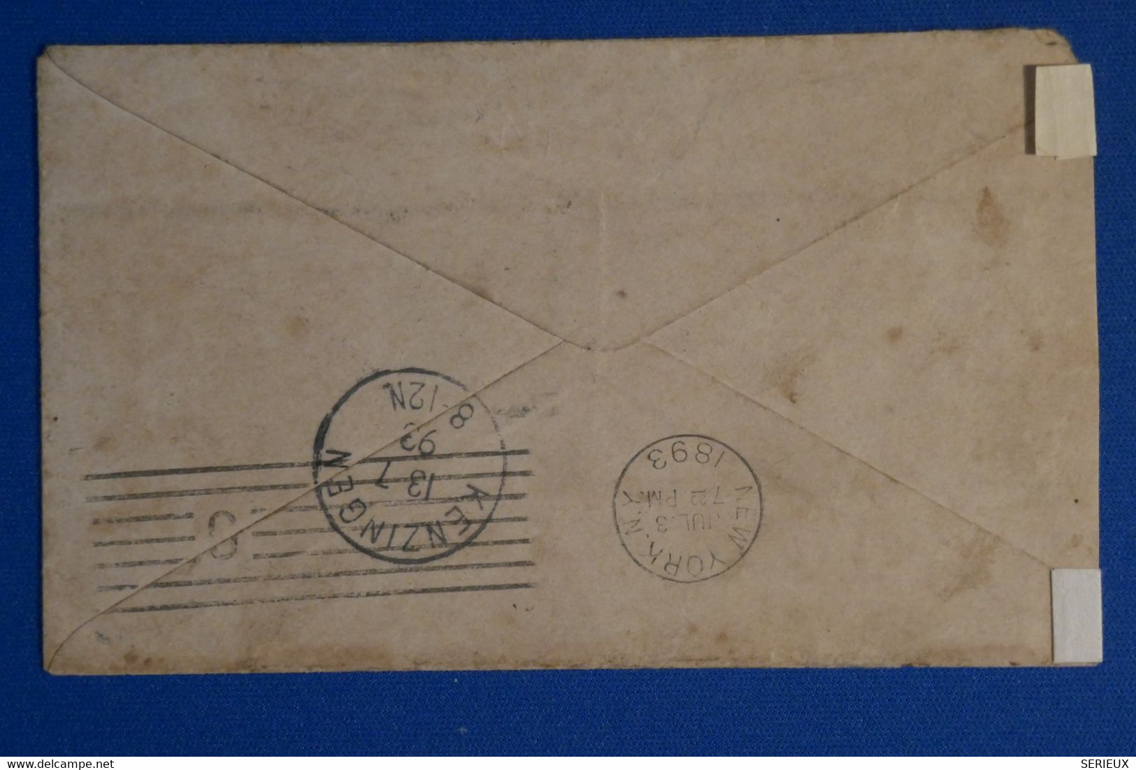 L2 ETATS UNIS BELLE LETTRE 1893  POUR GERMANY + AFFRANCH INTERESSANT - Brieven En Documenten