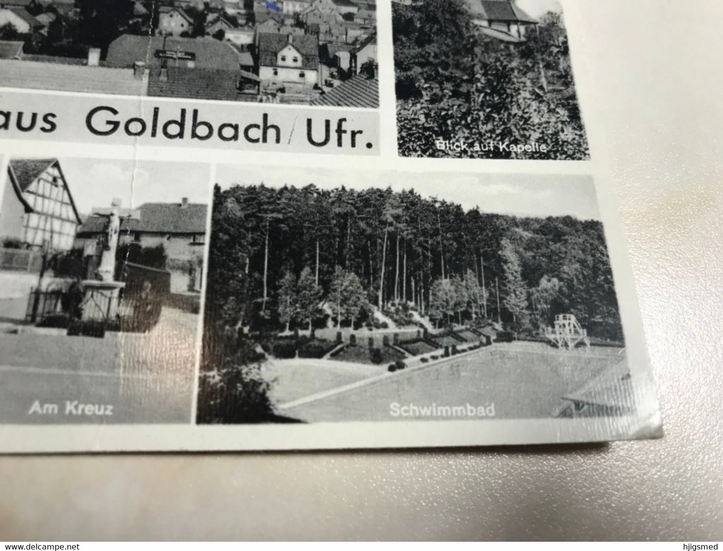 Germany Deutschland Goldbach Unterfranken Ufr Kreuz Schwimmbad Schwimm Bad Swimming Pool 12553 Post Card POSTCARD - Altri & Non Classificati