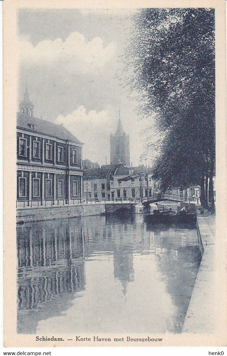 Schiedam Kleine Haven Met Beursgebouw SN239 - Schiedam