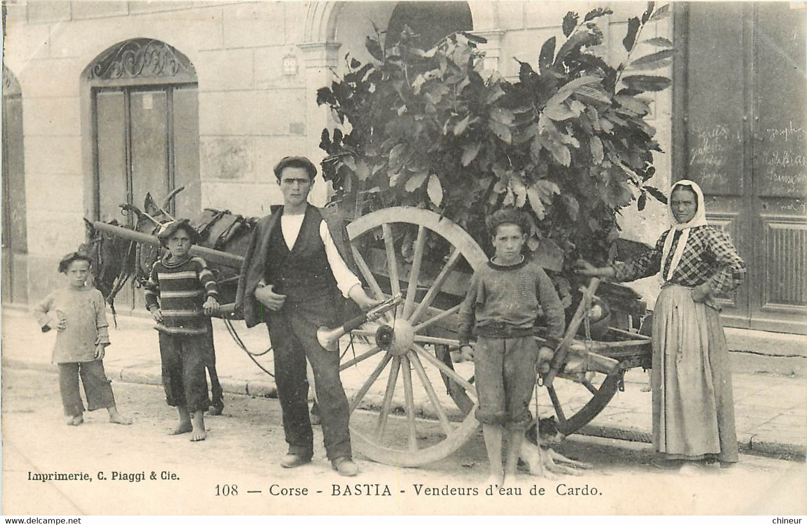 CORSE BASTIA VENDEURS D'EAU DE CARDO N°108 - Bastia