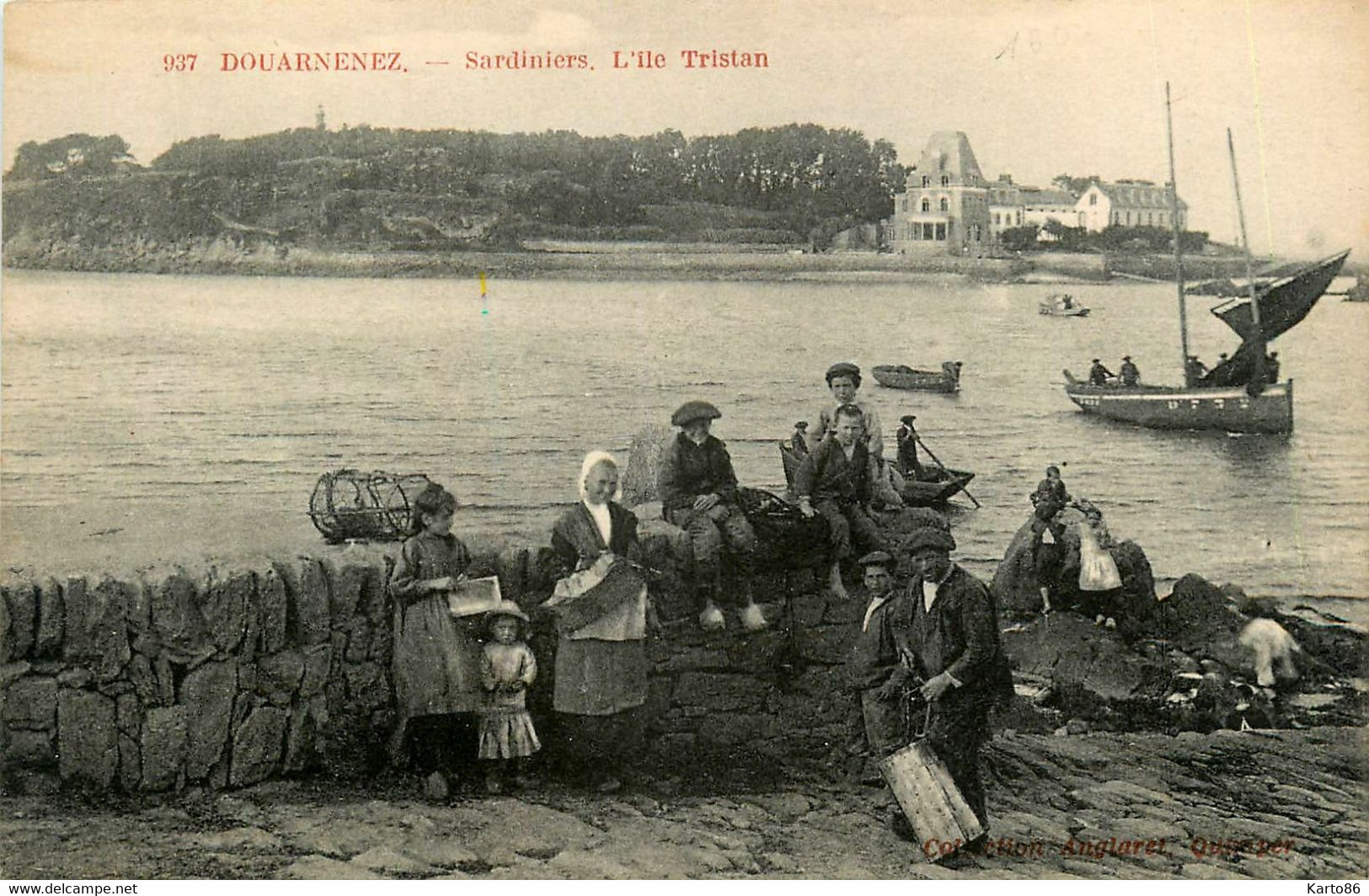 Douarnenez * Les Sardiniers * Ile Tristan * Type Personnage Pêcheurs - Douarnenez