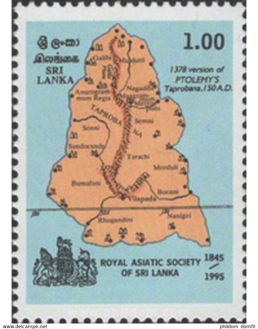 Ref. 642144 * MNH * - SRI LANKA. 1995. REAL SOCIEDAD ASIATICA DE SRI LANKA - Sri Lanka (Ceylon) (1948-...)