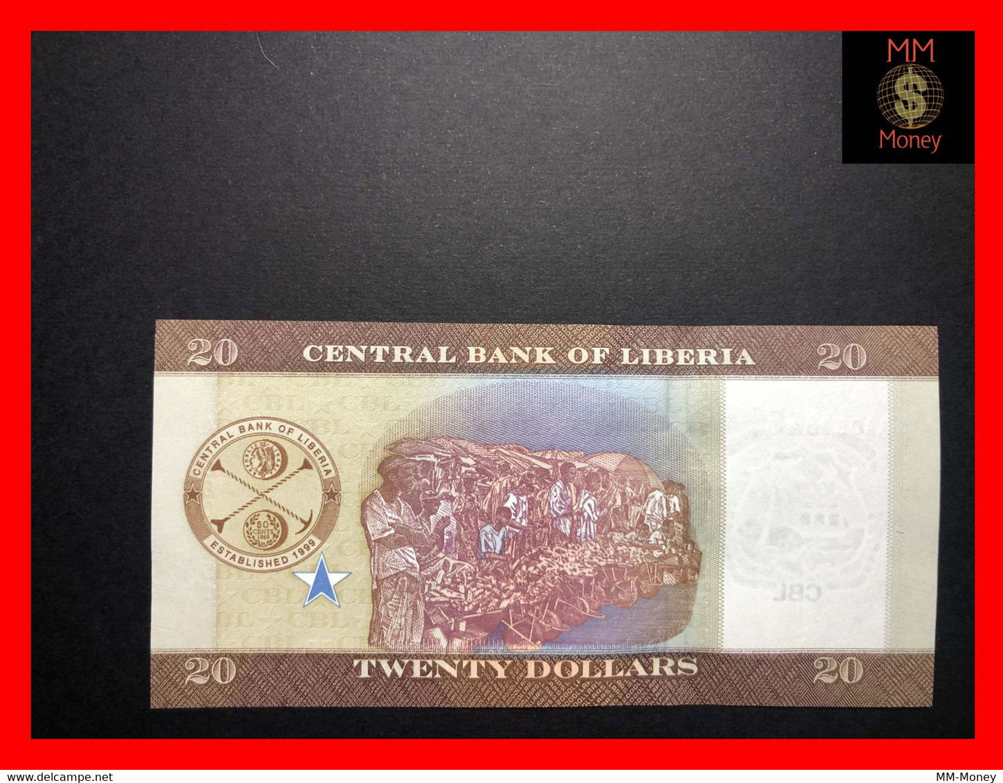 LIBERIA  20 $  2016  P. 33   UNC - Liberia