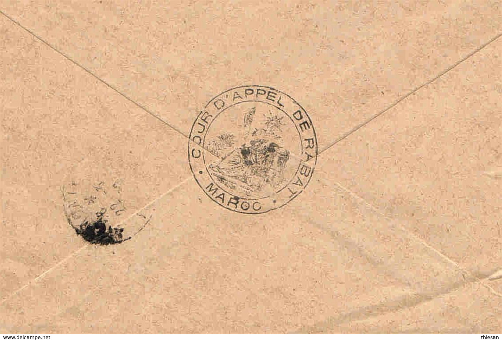 Maroc Morocco Marruecos Lettre Rabat 1920 Entête Administratif Cour D'appel Cover Belege - Briefe U. Dokumente