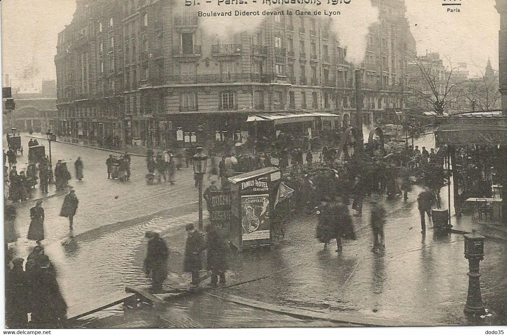 PARIS. INONDATIONS DE PARIS. LOT 10 CPA. 1910. ND FF Noyer Crue Inondation Paris Inondé. - La Crecida Del Sena De 1910