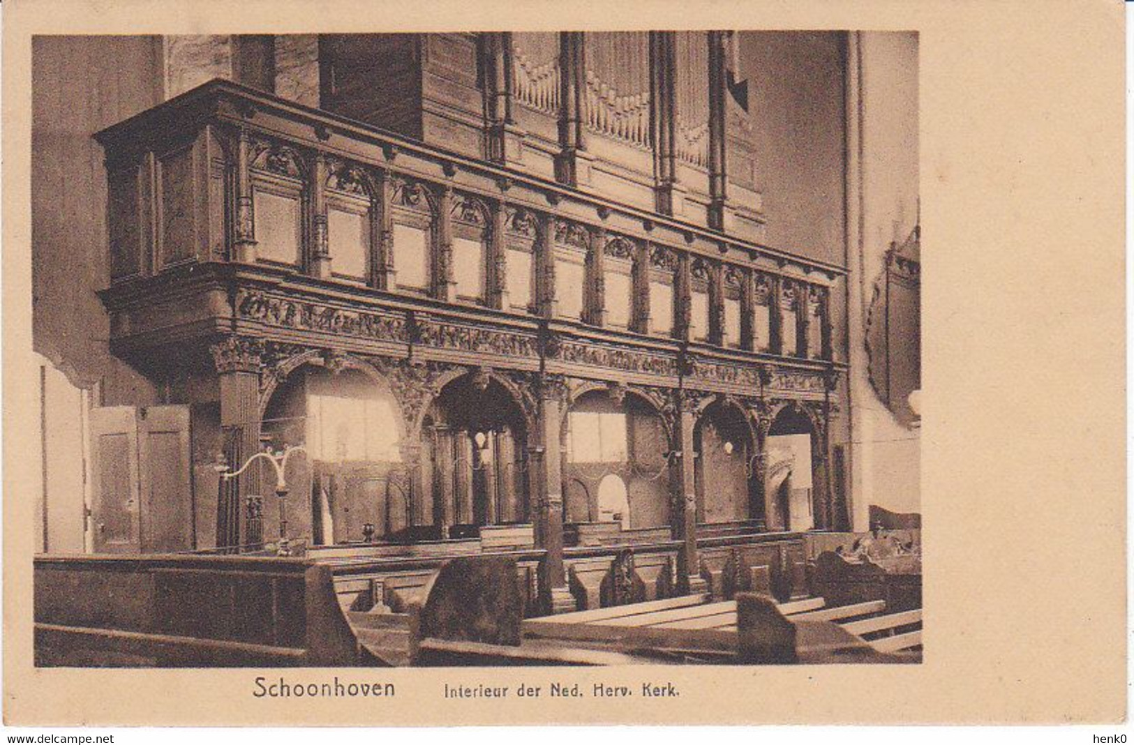 Schoonhoven Ned. Hervormde Kerk Interieur SN276 - Schoonhoven